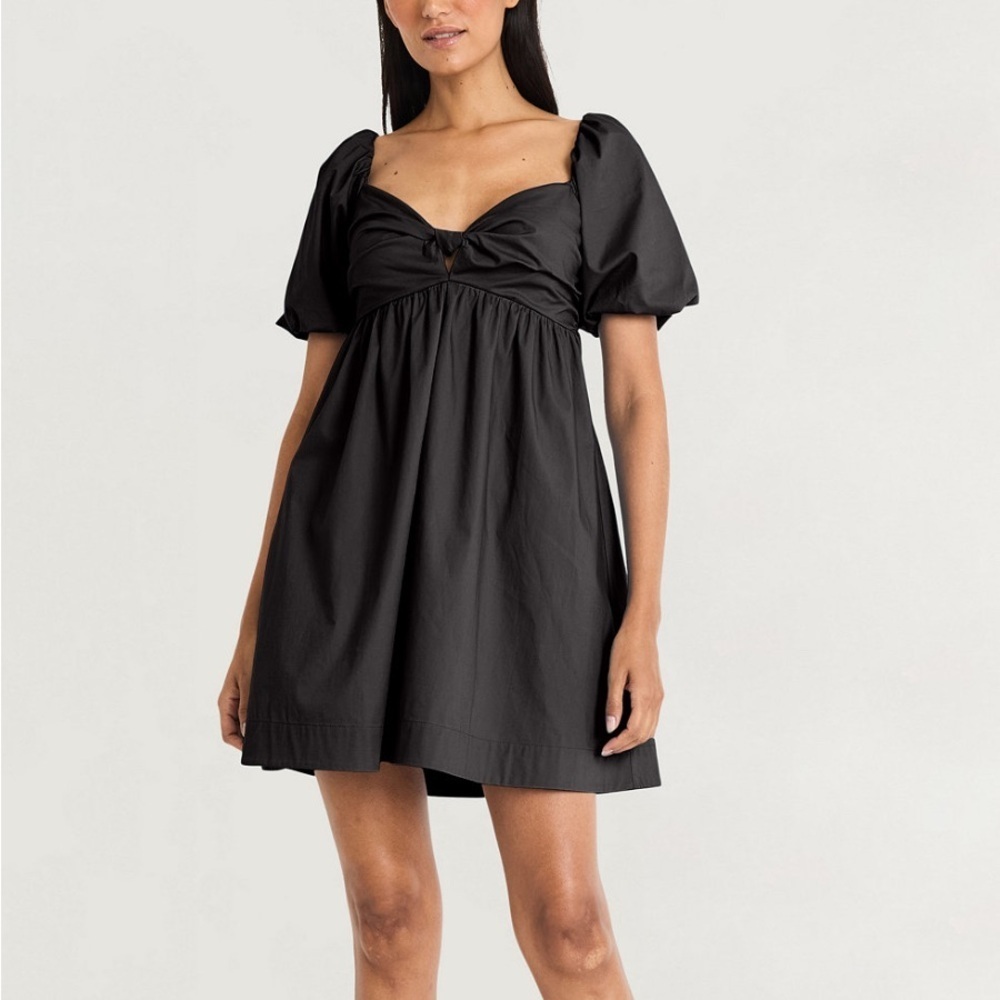 NWT The Good Journey Black Bubble Sleeve Babydoll Minidress Size 8 - MSRP $148